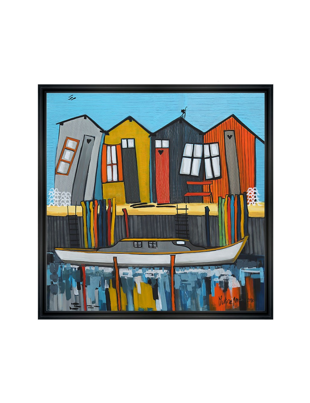 Tableau Pinasse Piquey par Martine Gonnin