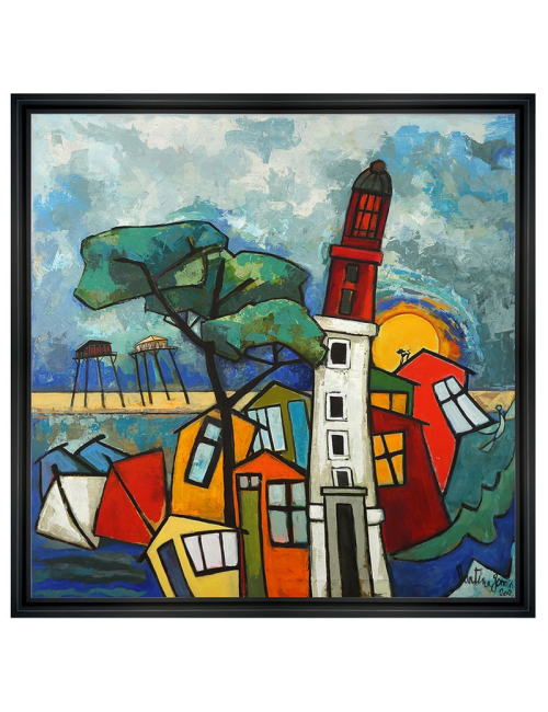 Le phare du Cap Ferret - Tableau de Martine Gonnin