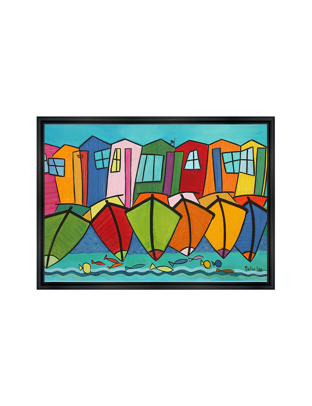 Tableau Bassin turquoise – Martine Gonnin