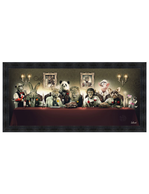 " Banquet ",40x90cm,Tableau design de Sylvain Binet