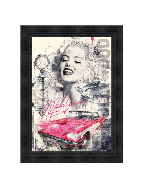 "Marilyn Cadillac",50x70cm, de Sylvain BINET
