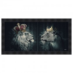 "Lions couronnes", 40x90...