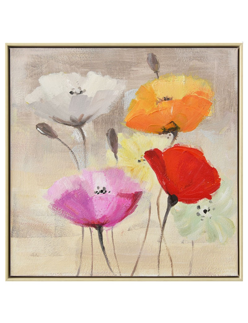 Coquelicots multicolores 2, tableau floral