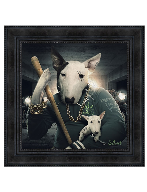 Tableau Bull Terrier de Sylvain Binet