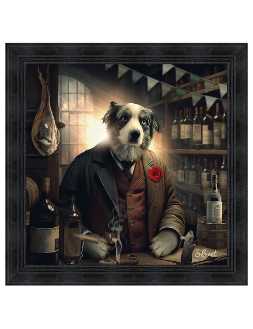 Chien caviste, Tableaux de Sylvain Binet