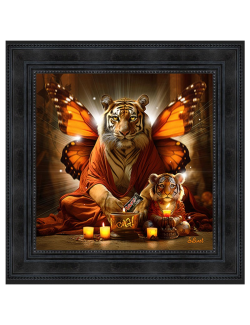 Tigre Hindou,Tableaux de Sylvain Binet