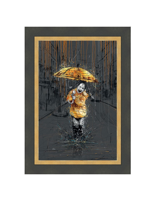 La petite fille au parapluie, Tableau de ROMARIC