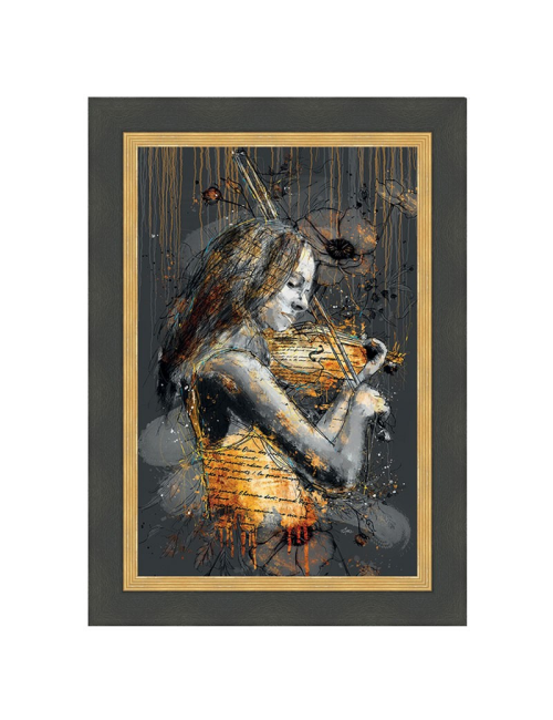 La violoniste, Tableau 80x120cm de ROMARIC