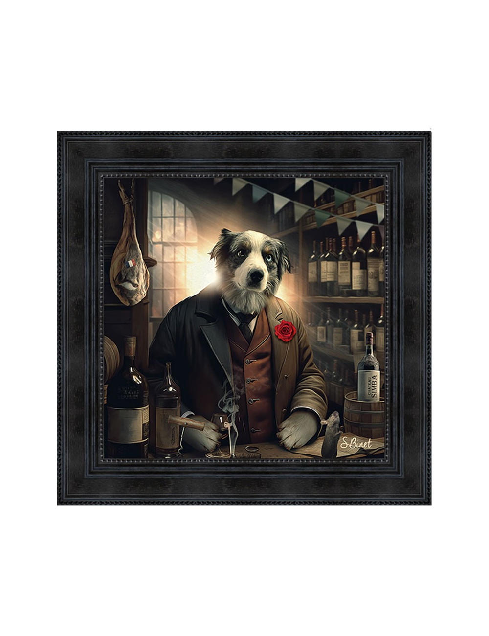 Chien caviste, Tableaux XXL de Sylvain Binet