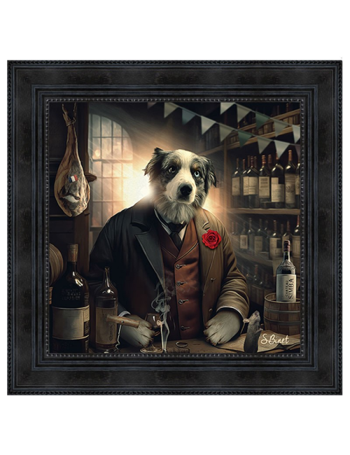 Chien caviste, Tableaux XXL de Sylvain Binet