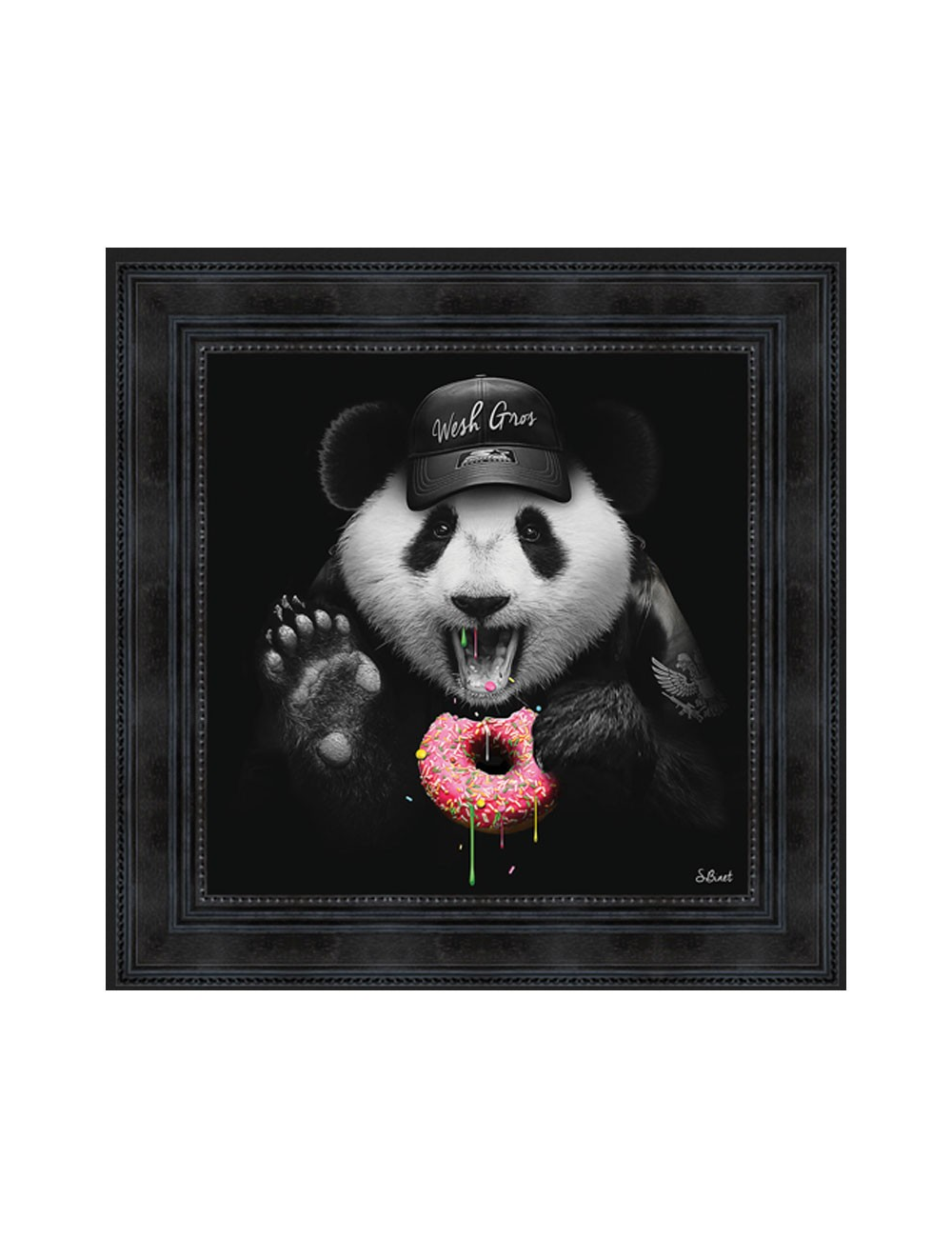 Tableau Panda Donuts de Sylvain Binet