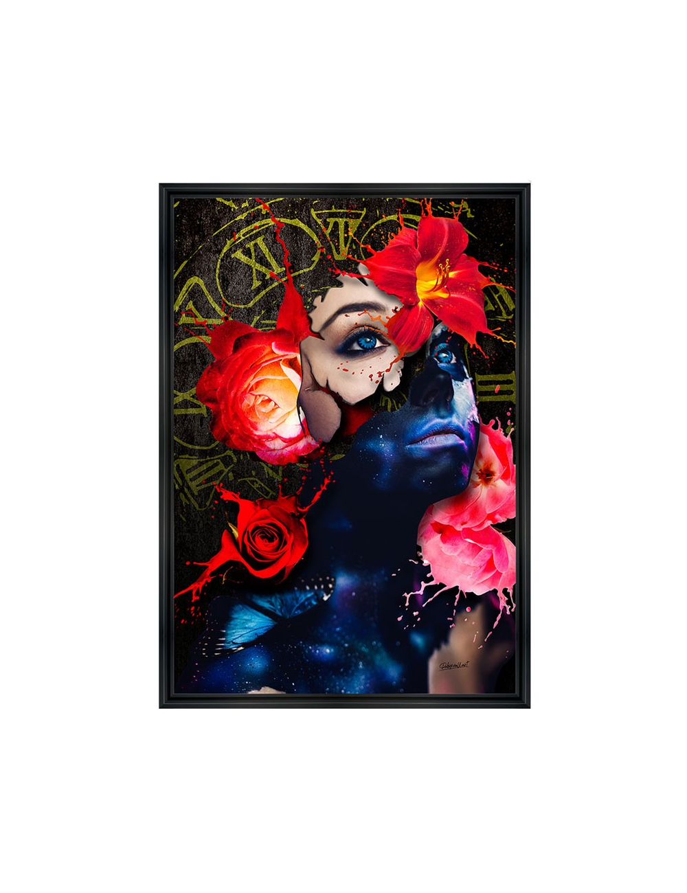 "Girl flower", Tableau design Rubix