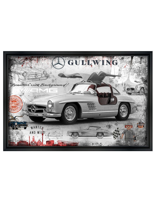 Tableau Mercedes 300SL Gullwing par Rubix