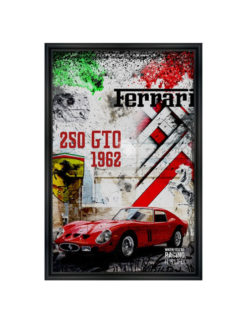 Tableau grand format Ferrari 250 GTO 1962 – RUBIX