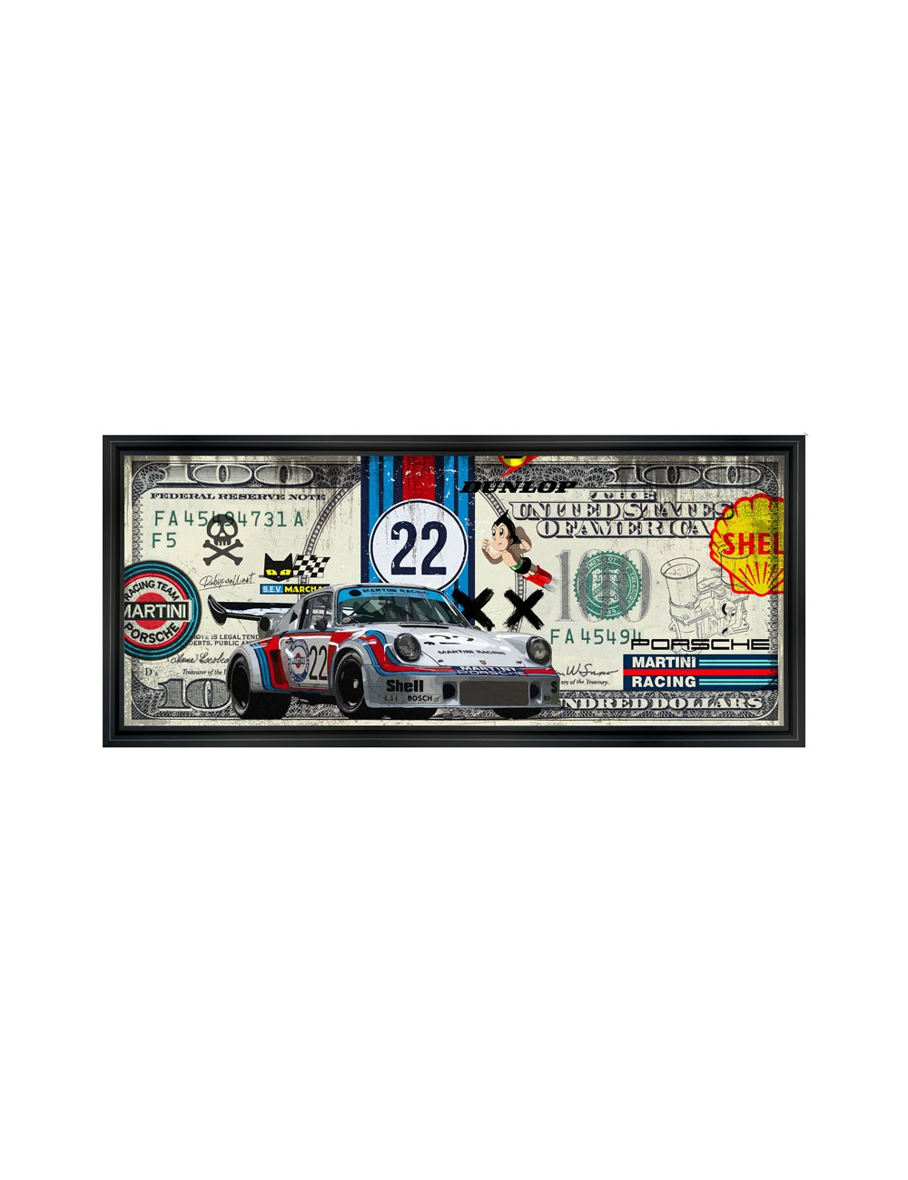 Grand Tableau Dollar RSR Martini-RUBIX - Porsche