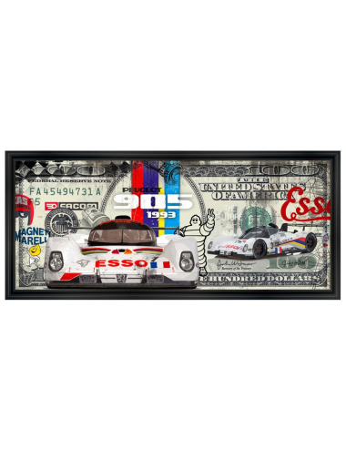 Tableau Dollar 905 EVO RUBIX - Peugeot 905 & art pop automobile