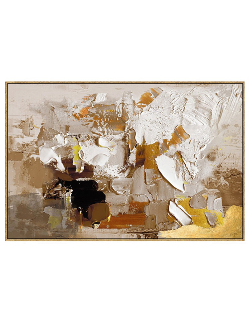 " Nuance sable et ocre", Toile abstraite, 80x120cm