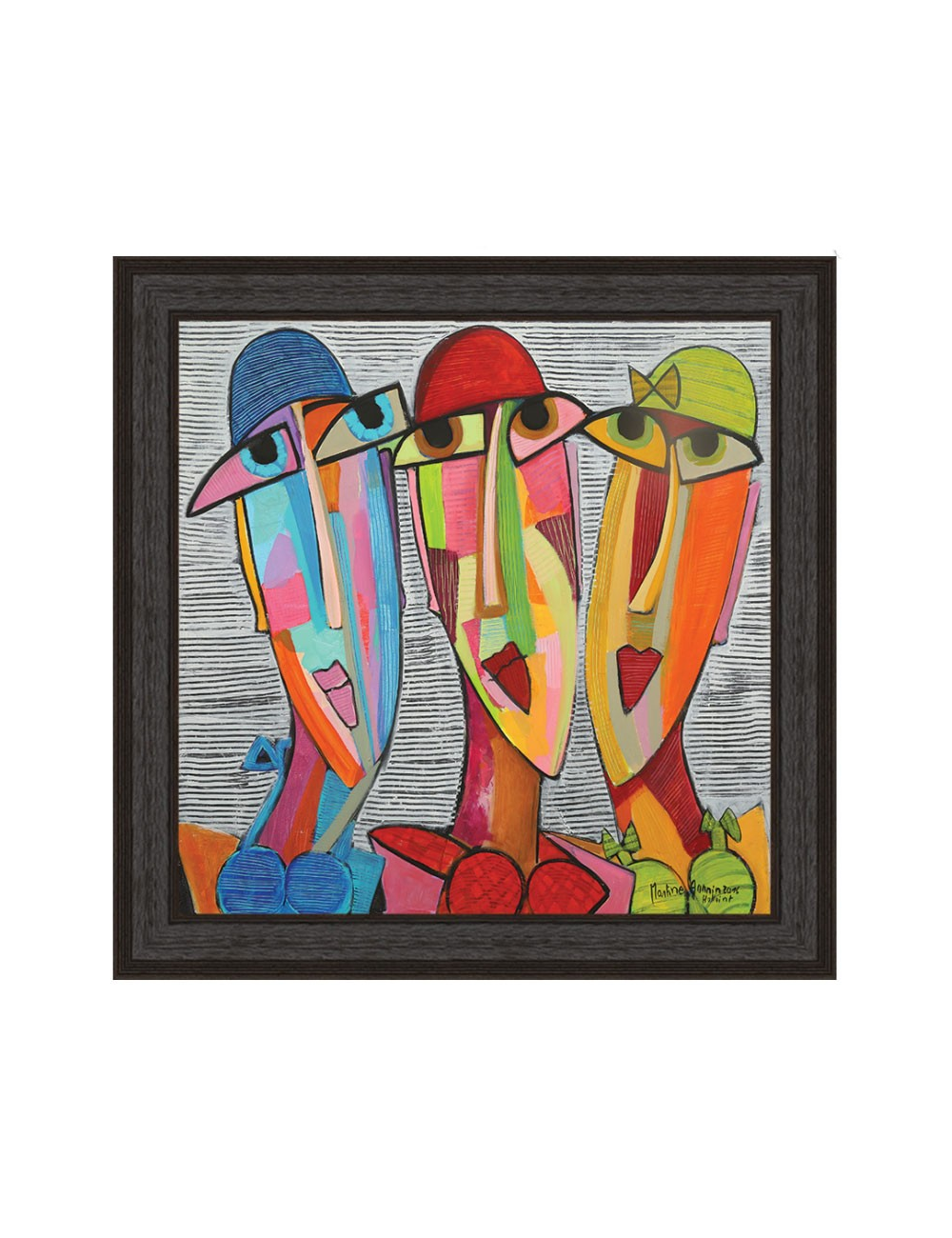 Les Inséparables – Tableau Martine Gonnin