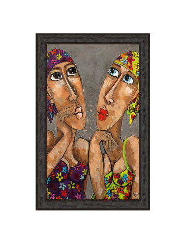 La fille aux bandanas – Tableau 80x120 Martine Gonnin