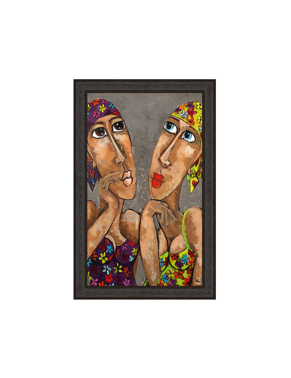 La fille aux bandanas – Tableau 80x120 Martine Gonnin