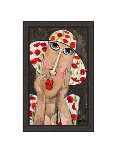 Tableau La fille aux coquelicots - Martine Gonnin