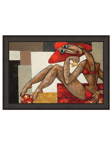 Tableau La baigneuse à la plage – Martine Gonnin