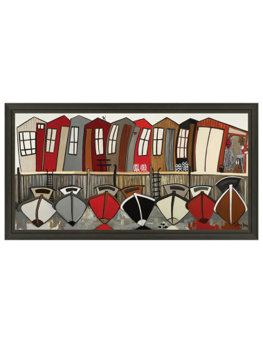 Tableau 75x150 cm Tutti Briqué – Martine Gonnin