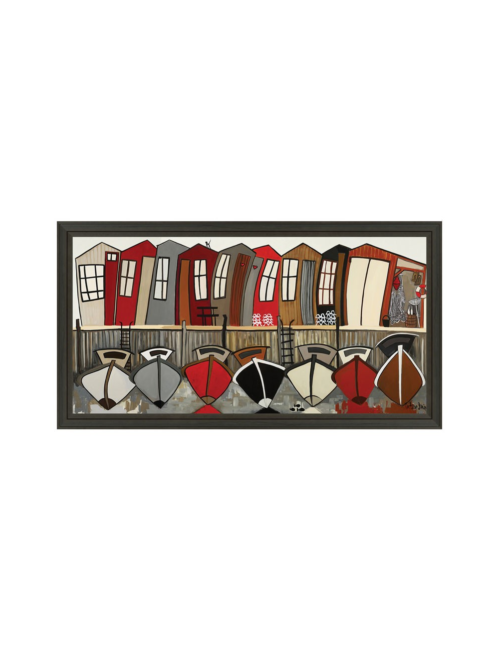 Tableau 75x150 cm Tutti Briqué – Martine Gonnin