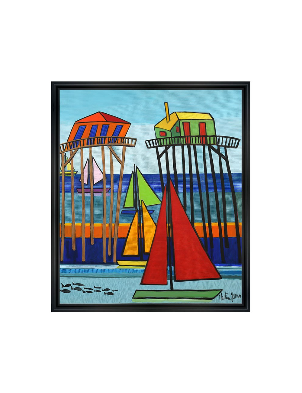 Color Tchanqué – Tableau de Martine Gonnin-85x100