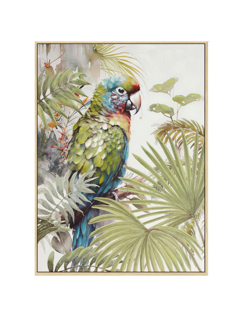 " Perroquet, décor tropical 2", Tableau contemporain