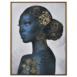 "Femme tatouée bleu/or",...