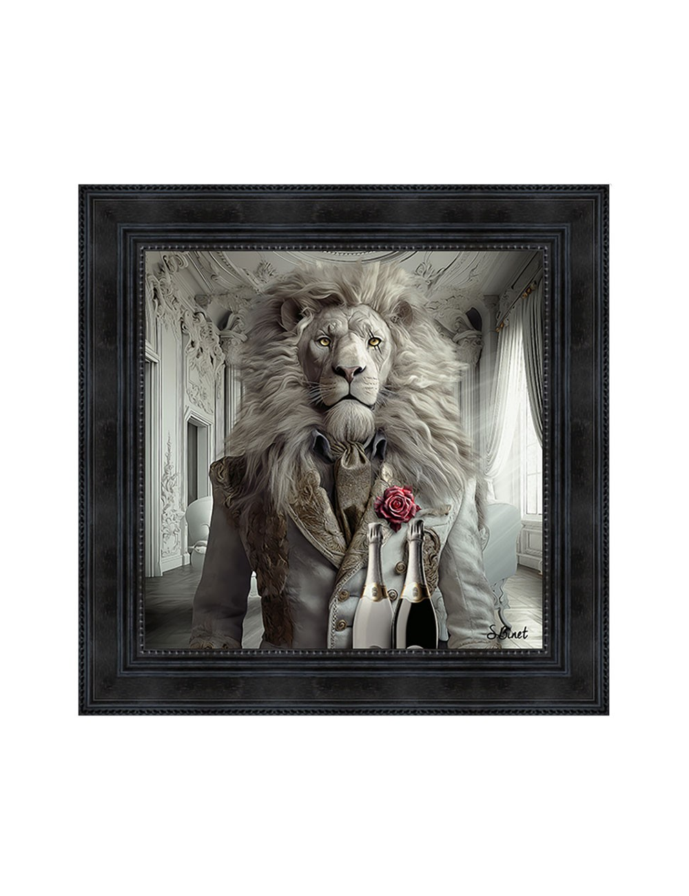 Tableau XXL Lion Luxury de Sylvain Binet