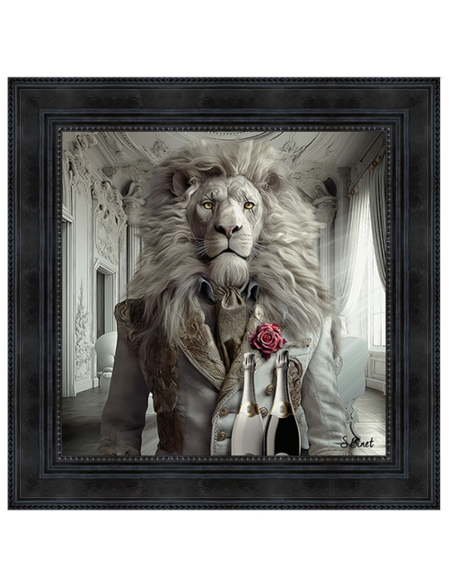 Tableau XXL Lion Luxury de Sylvain Binet