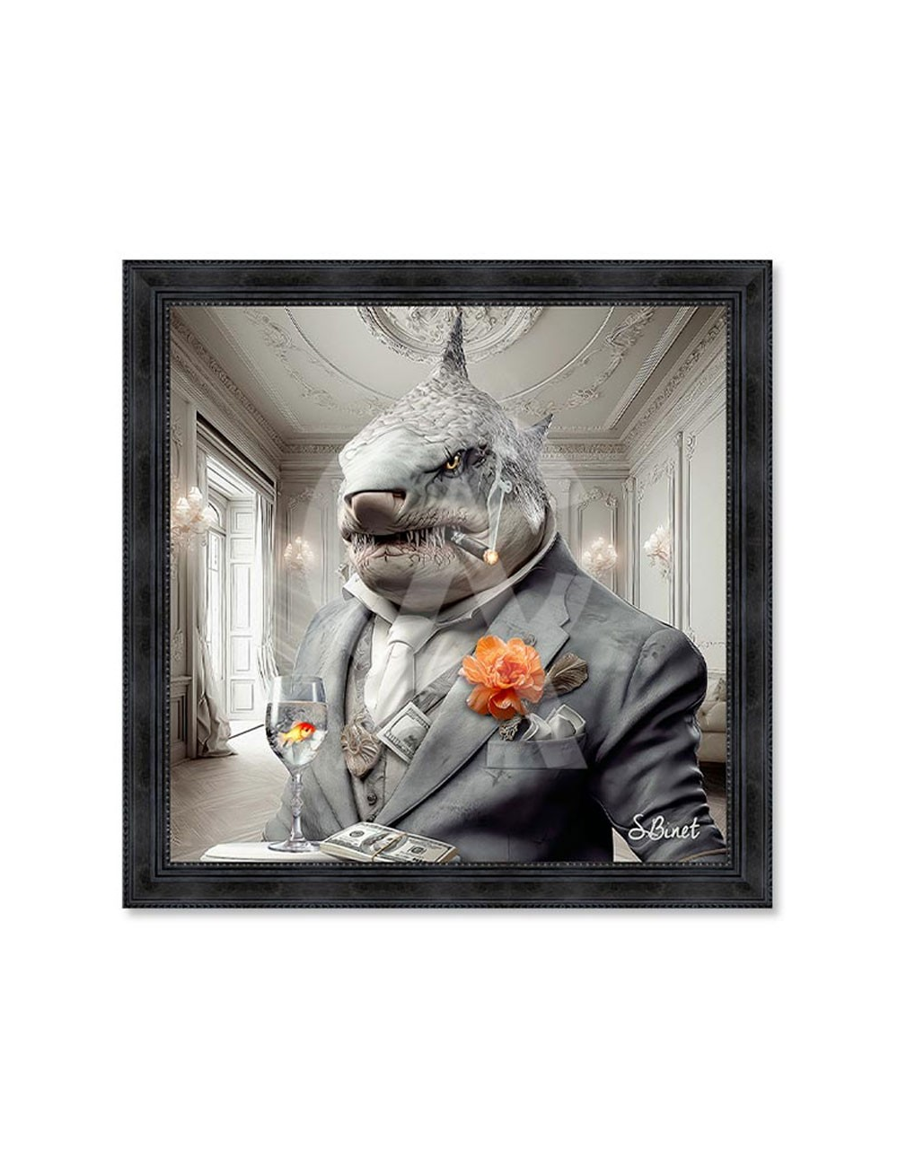 Requin Luxury, Tableau XXL de Sylvain Binet
