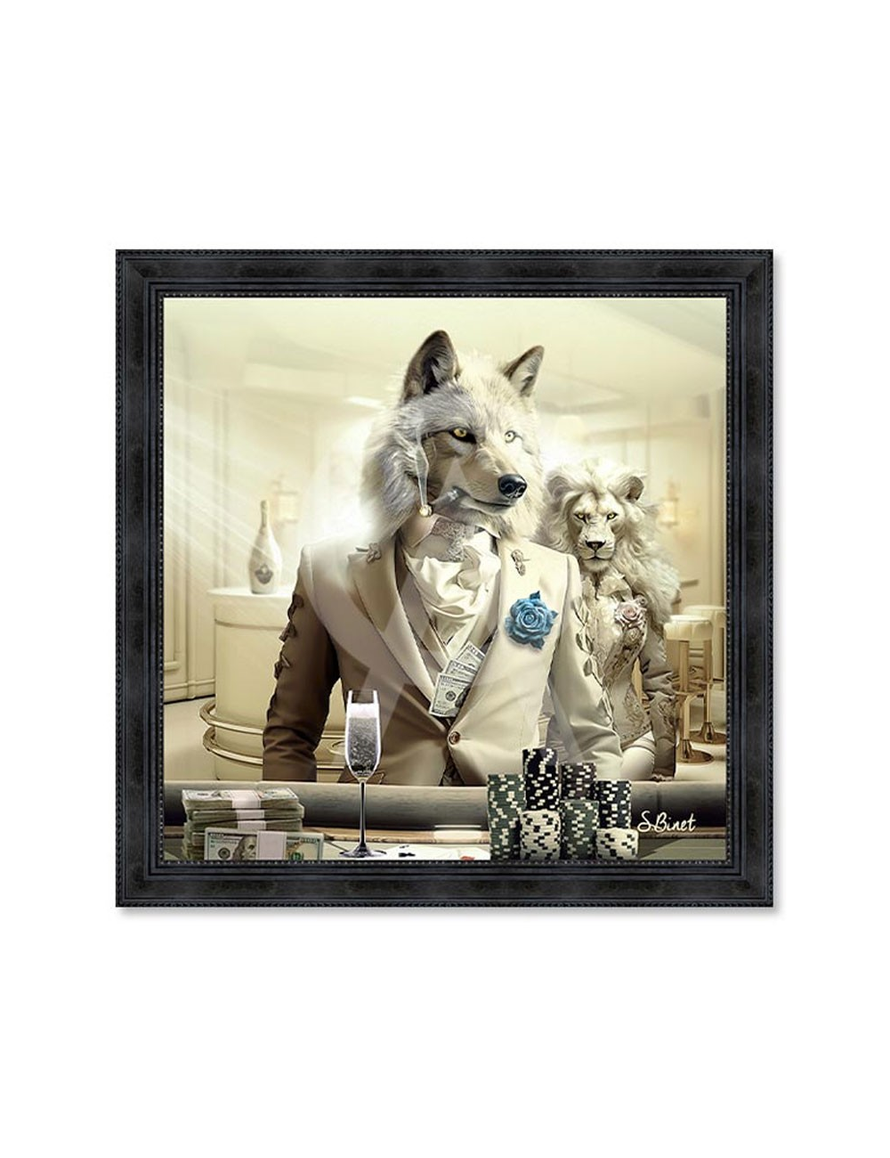 Loup Luxury,Tableaux XXL de Sylvain Binet