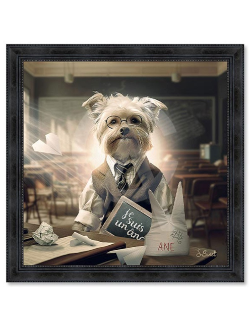 Chien cancre,Tableaux XXL de Sylvain Binet