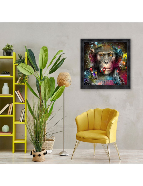 Tableau Singe Peintre – Sylvain Binet