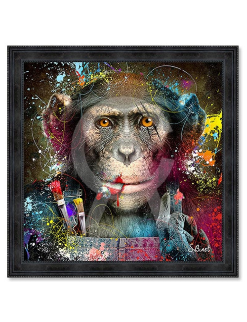 Singe peintre,Tableaux XXL de Sylvain Binet