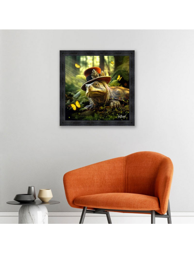 Tableau XXL Tortue fantastique – Décoration murale Sylvain Binet