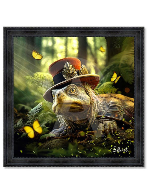 "Tortue fantastique",tableaux XXL de Sylvain Binet