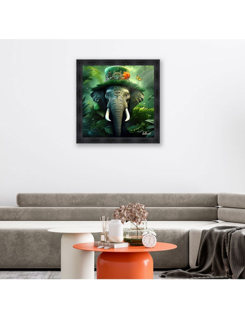 Eléphant fantastique, Tableau 100x100 de Sylvain Binet