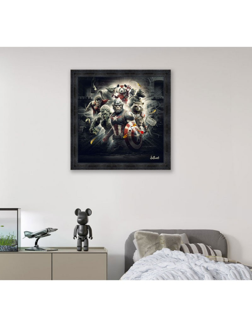 Super Héros, tableaux XXL de Sylvain Binet