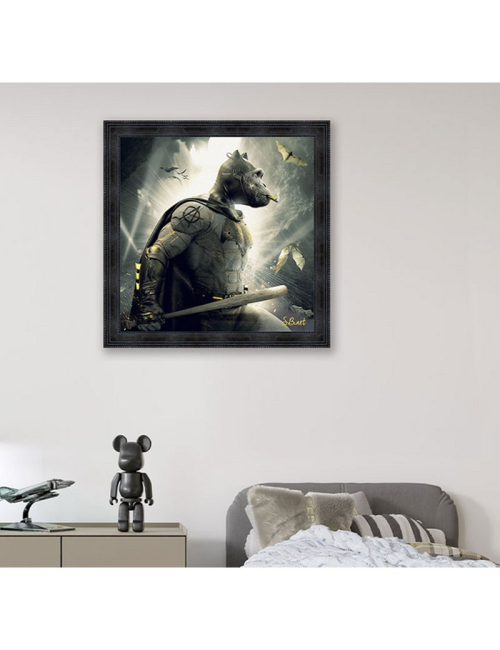 "Singe Batman",tableau de Sylvain Binet