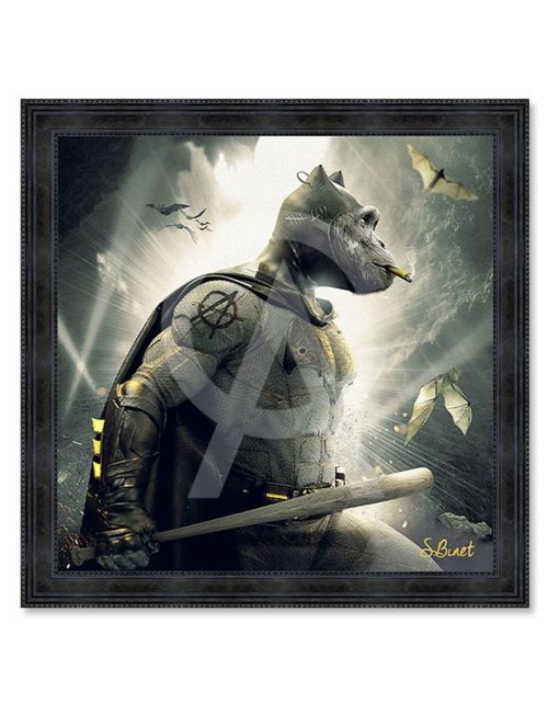 Tableau XXL Singe Batman – Sylvain Binet