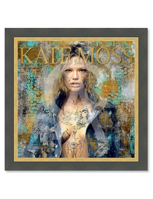 Kate Moss, tableau 80x80cm de ROMARIC