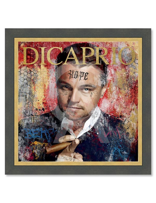 "Dicaprio",Tableau 80x80 de ROMARIC