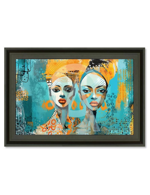 "2 Egyptiennes turquoise", Tableau de ROMARIC