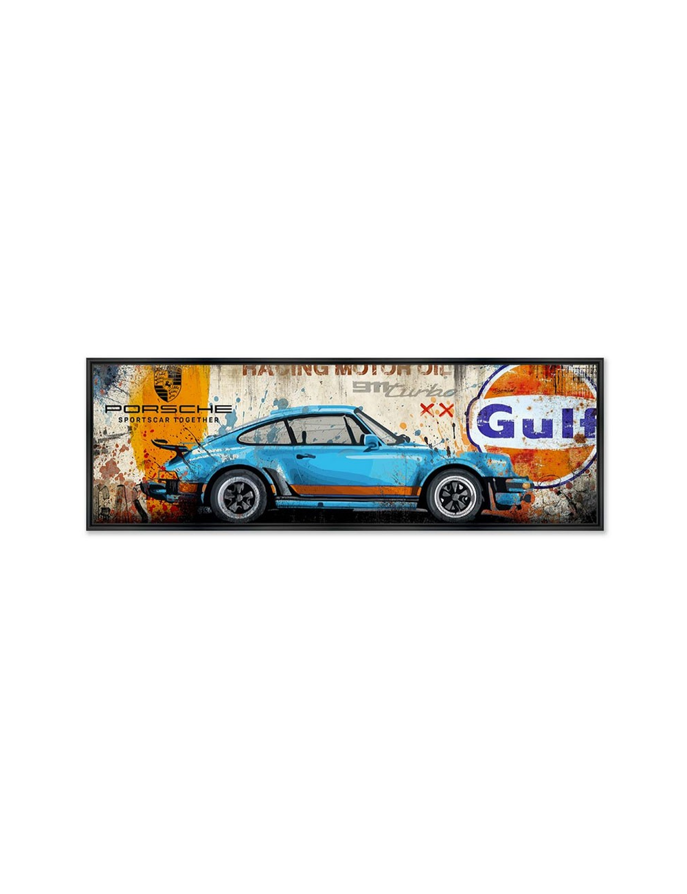 Tableau Porsche 911 Turbo 50x150 cm – Rubix