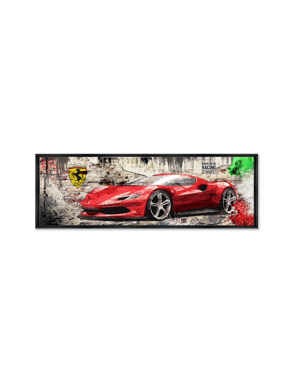 Tableau Ferrari GTB 296 - 50x150 – RUBIX
