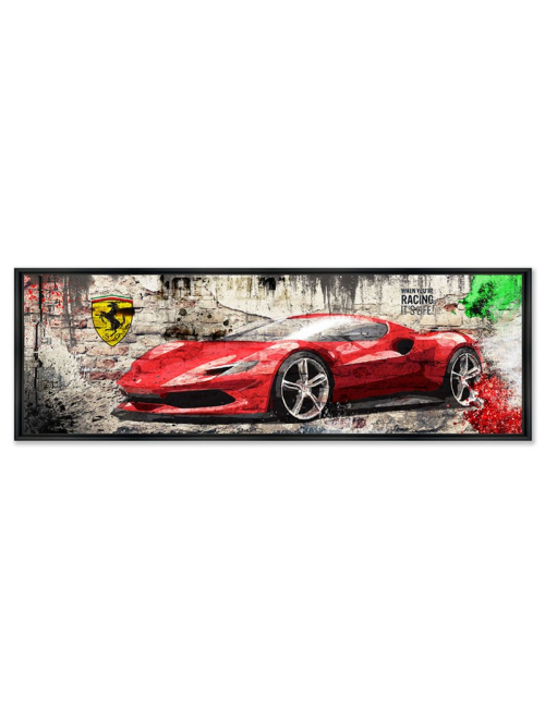 Tableau Ferrari GTB 296 - 50x150 – RUBIX